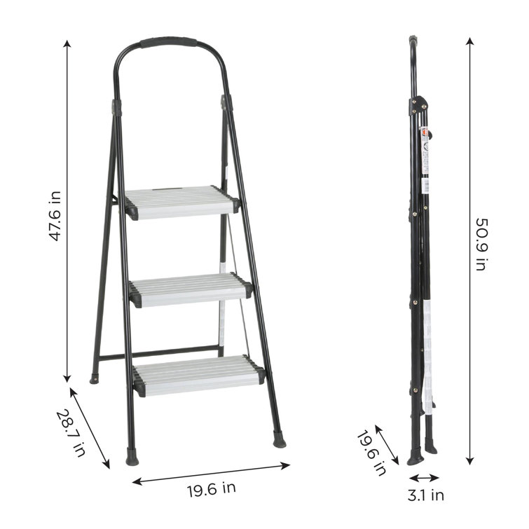 Cosco three step 2025 folding step stool